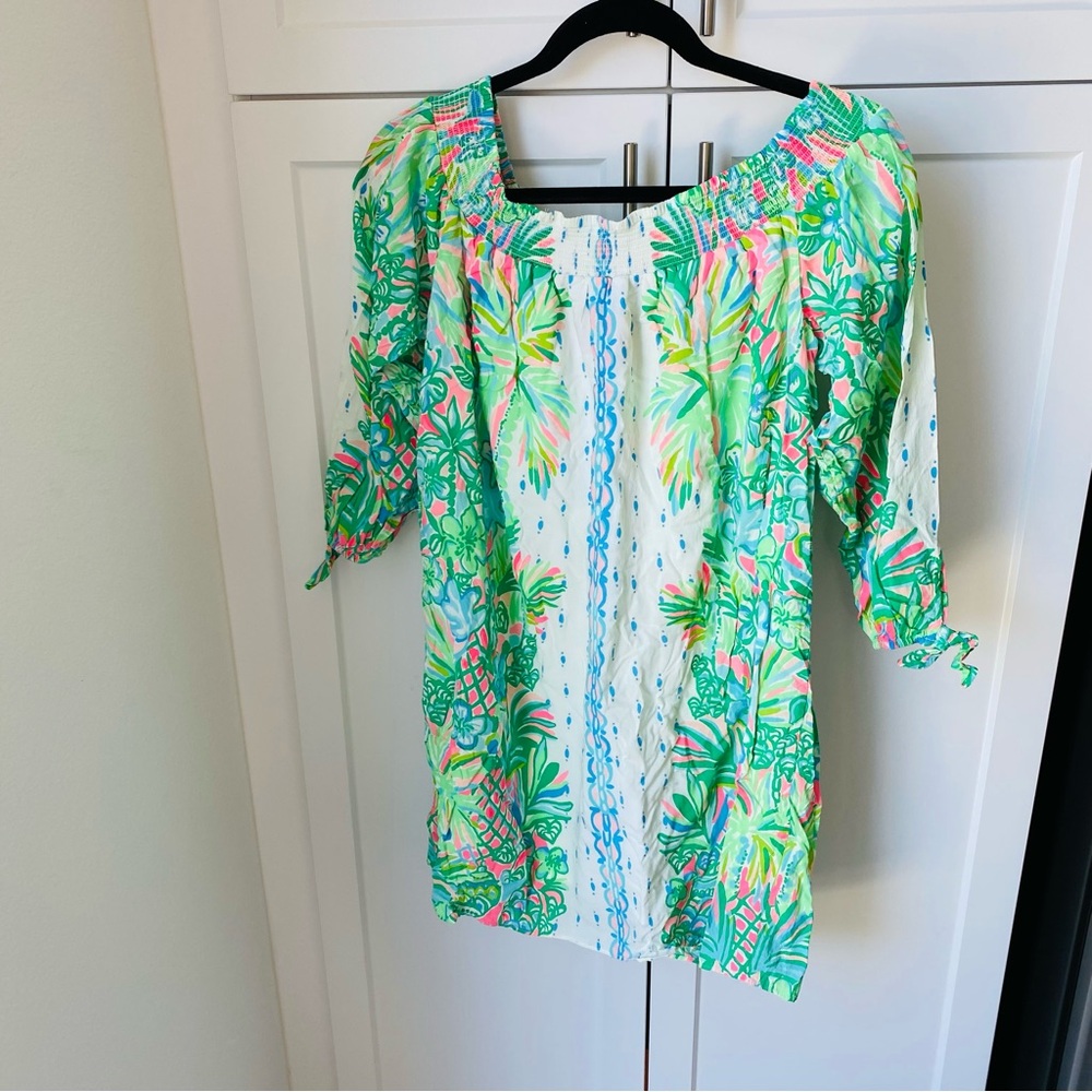 Lilly Pulitzer medium off the shoulder dress nwot